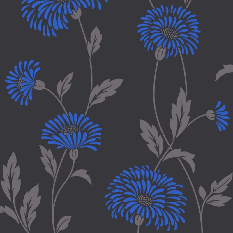 Arthouse Vintage Dazzle Wallpaper Blue 10m