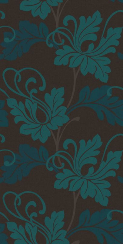 Designer Sophie Conran Midnight Garden Wallpaper Duck Egg 10M