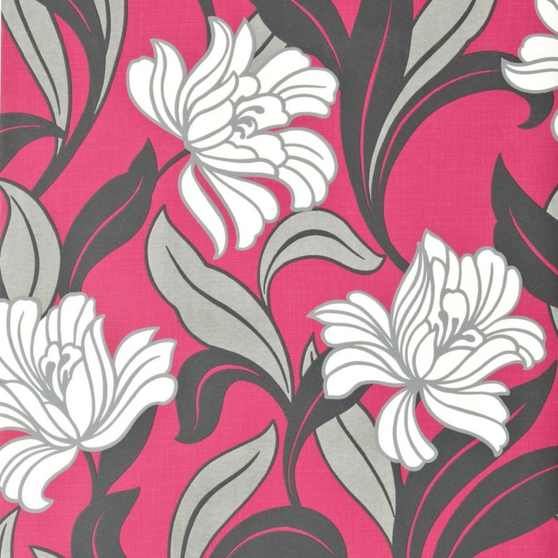 wallpaper pink butterfly. Vogue Wallpaper Pink 10m