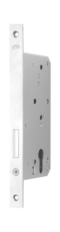 Briton Euro Profile Deadlock Backset Satin Stainless Silver Effect