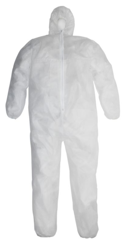 Keepsafe White Disposable Hooded Coverall XL Chest 48821150 inch