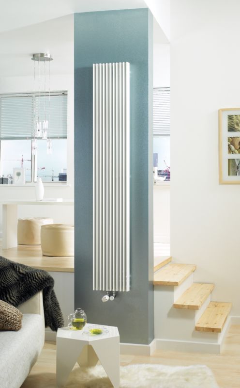 Jaga Iguana Aplano Vertical Decorative Radiator White W300 times H1800mm