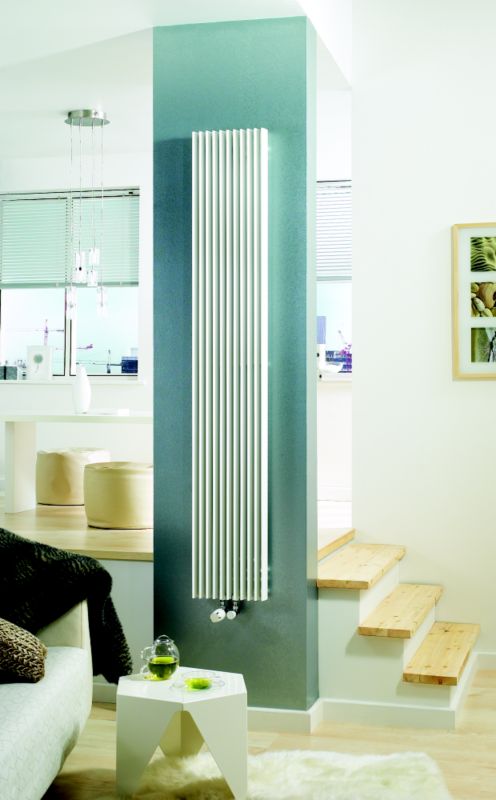 Jaga Iguana Aplano Vertical Decorative Radiator White H1800 x W300 x D79mm