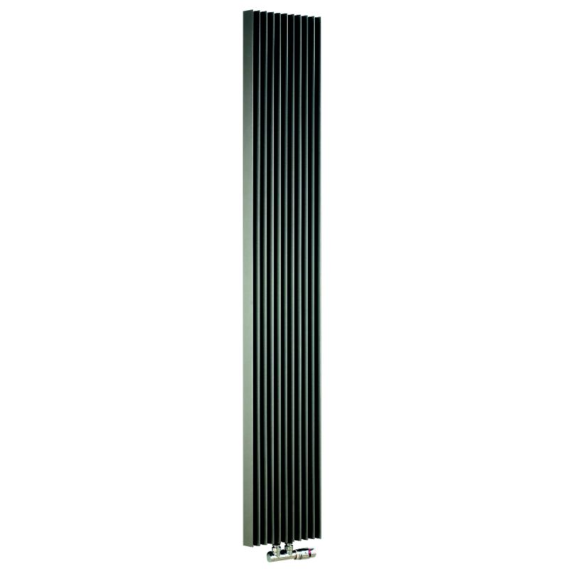 Jaga Iguana Aplano Vertical Decorative Radiator Sandblast Grey W300 times H1800mm
