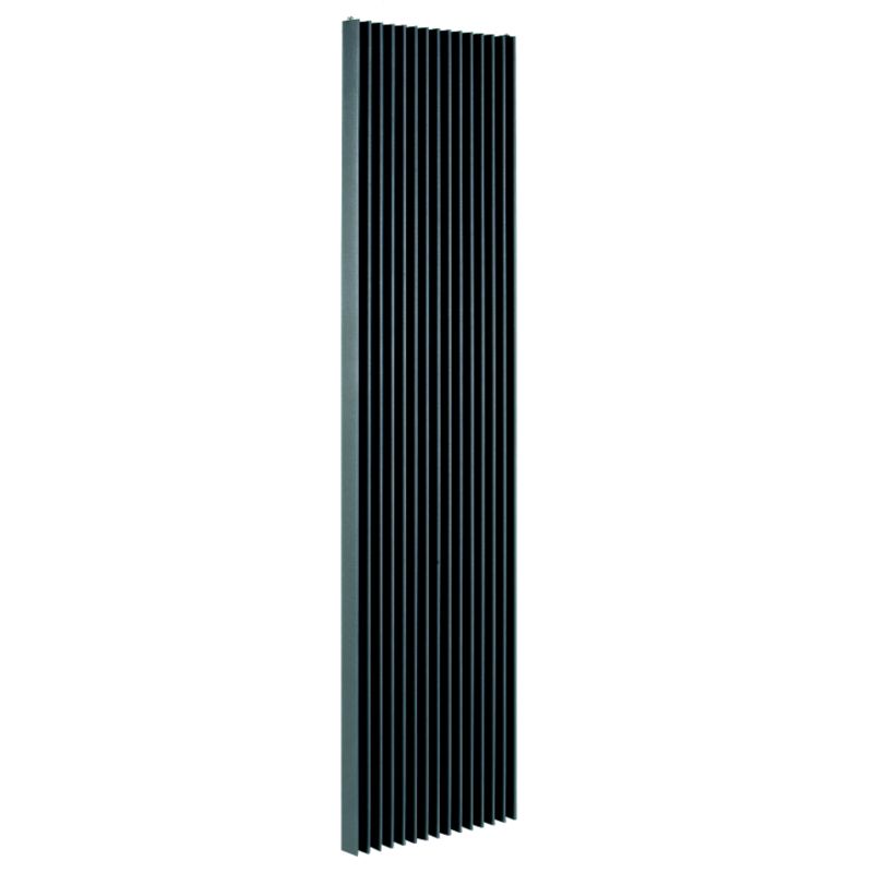 Jaga Iguana Aplano Vertical Decorative Radiator Sandblast Grey W410 times H1800mm