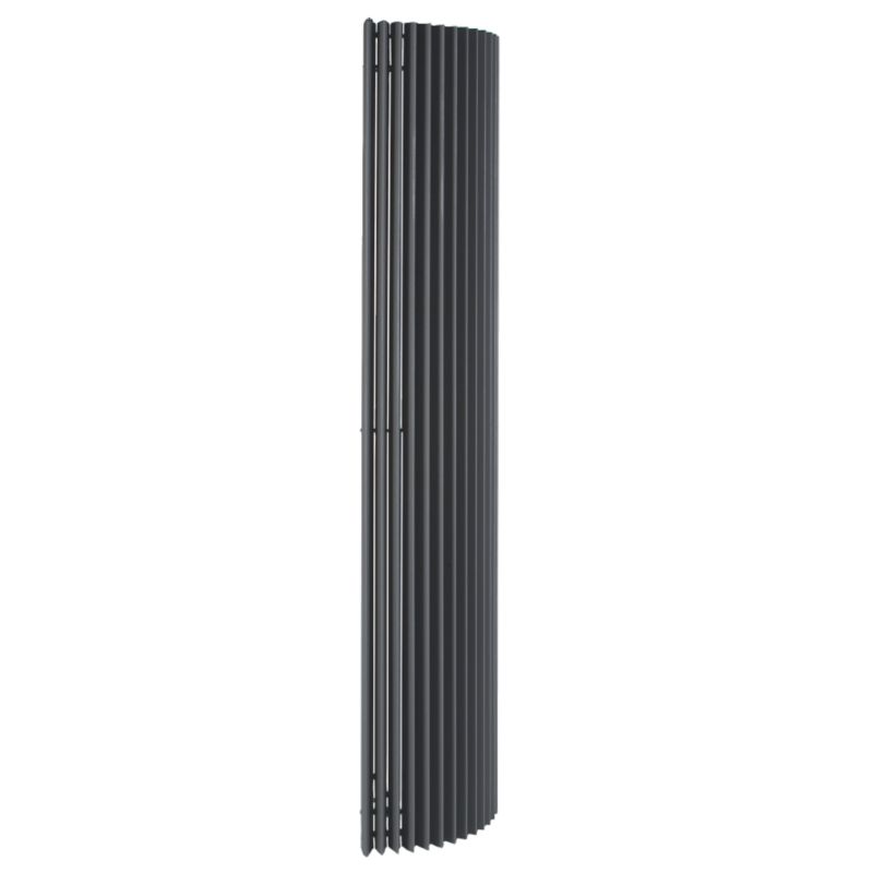 Jaga Iguana Circo Corner Vertical Decorative Radiator, Sandblast Grey Jaga Iguana Circo Corner Vertical Decorative Radiator, Sandblast Grey