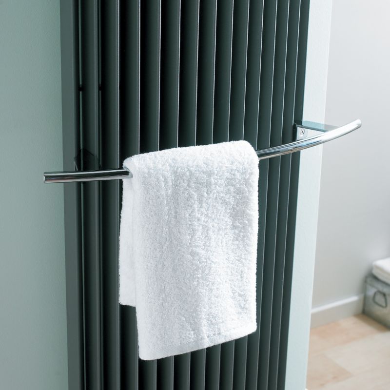 Jaga Towel Rail For Iguana Arco Decorative Radiator Chrome Effect (W)530 x (D)80mm