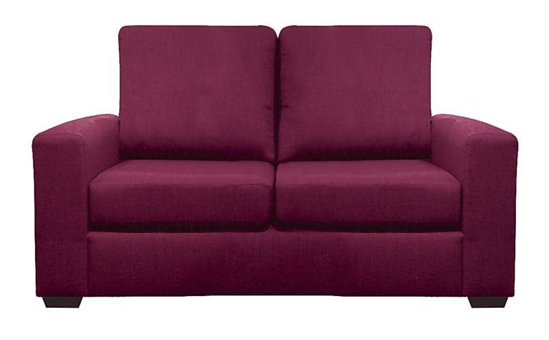 Ruby 2 Seater Sofa Plum Glamour Velvet