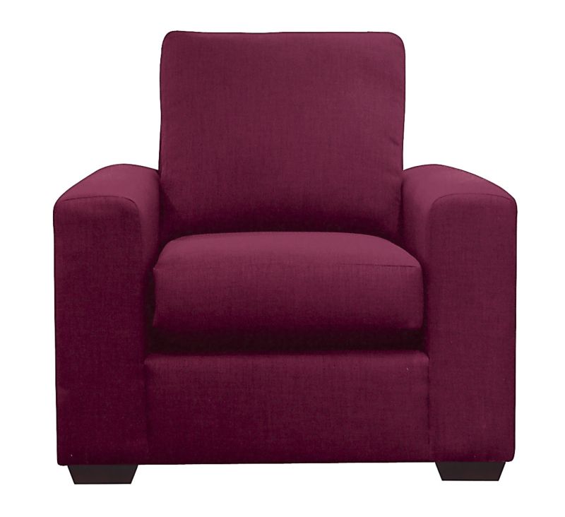 Ruby Armchair Plum Glamour Velvet