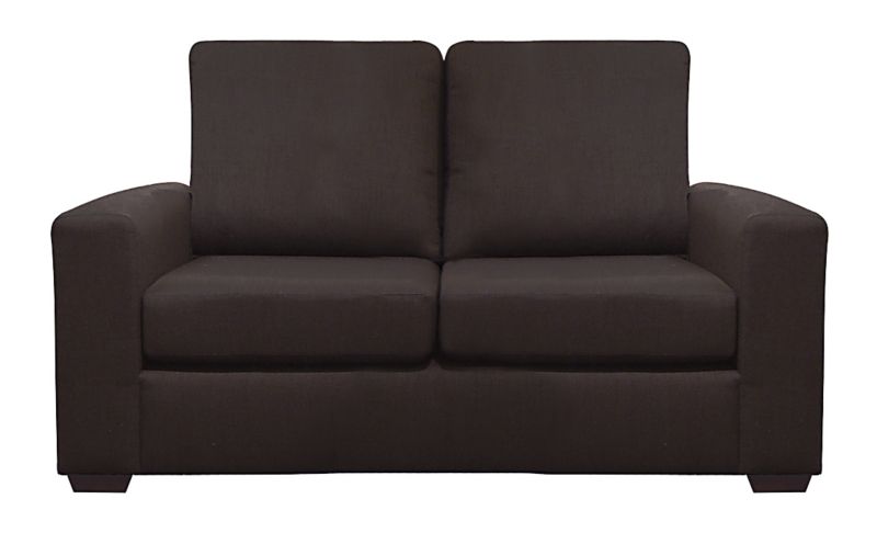 Ruby 2 Seater Sofa Chocolate Plain Weave