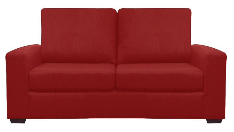 Ruby Large 2 Seater Sofa Red Plain Weave