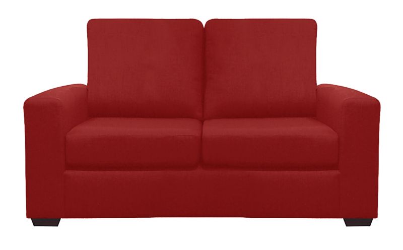 Ruby 2 Seater Sofa Red Plain Weave