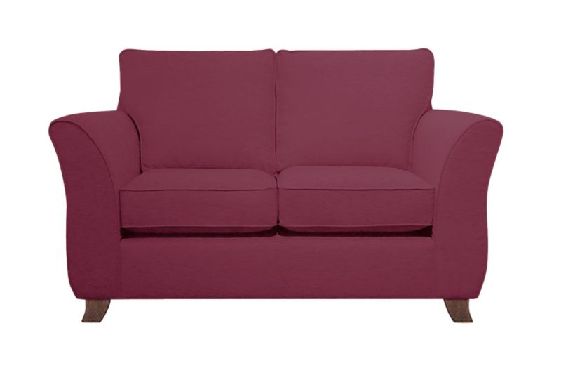 Ella 2 Seater Sofa Plum Glamour Velvet