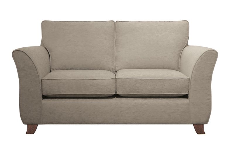 Ella Large 2 Seater Sofa Stone Glamour Velvet