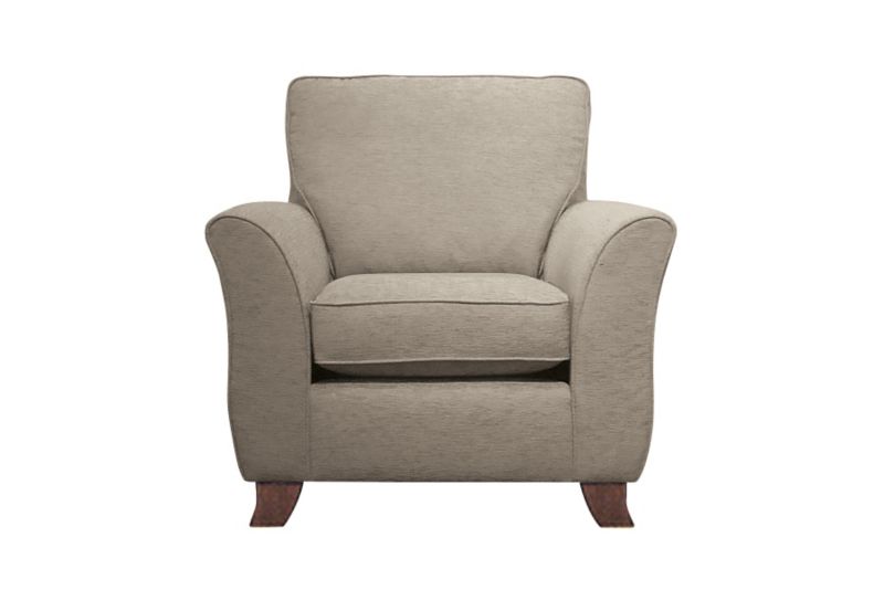 Ella Armchair Stone Glamour Velvet