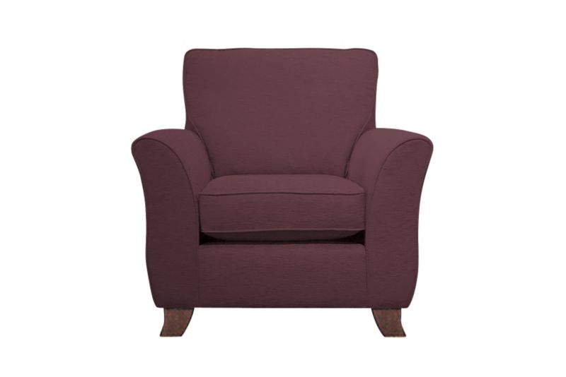 Ella Armchair Plum Metro Chenille