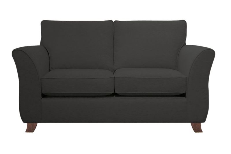 Ella Large 2 Seater Sofa Charcoal Plain Weave