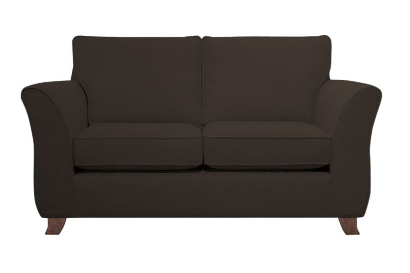 Ella Large 2 Seater Sofa Chocolate Plain Weave