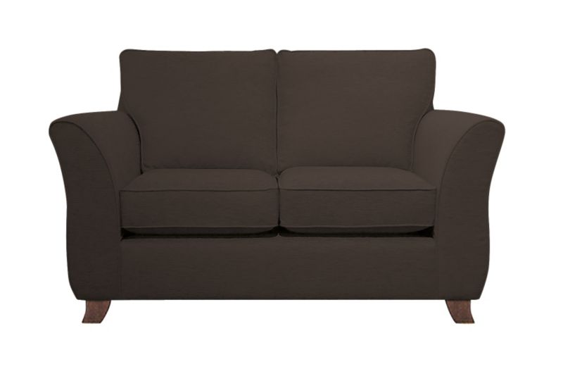 Ella 2 Seater Sofa Chocolate Plain Weave