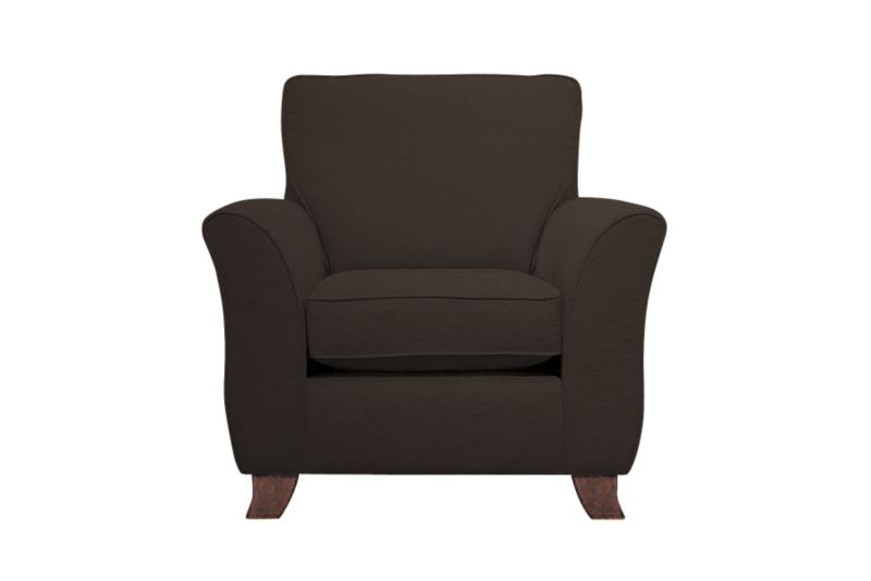 Ella Armchair Chocolate Plain Weave