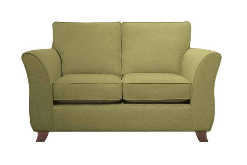 Ella 2 Seater Sofa Olive Plain Weave