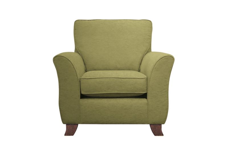 Ella Armchair Olive Plain Weave