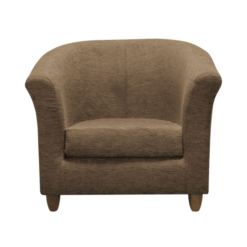 Tub Chair Mink Chenille