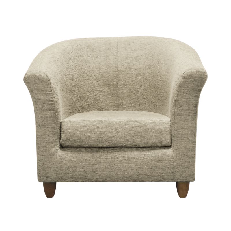 Tub Chair Natural Chenille