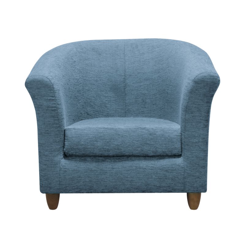 Tub Chair Teal Chenille