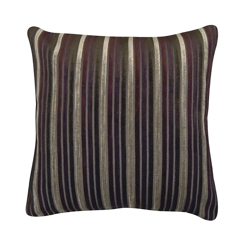 Scatter Cushion Plum Stripe Fine Stripe