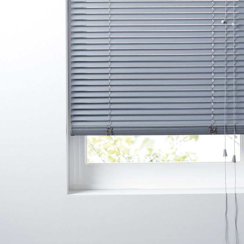 Colours Concordi PVC Grey Venetian Blind 25mm (90x180cm)