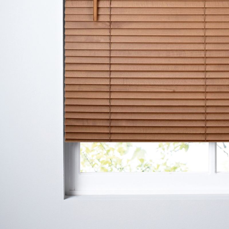 Colours Marco Wooden Venetian Blind 27mm in Mid Brown