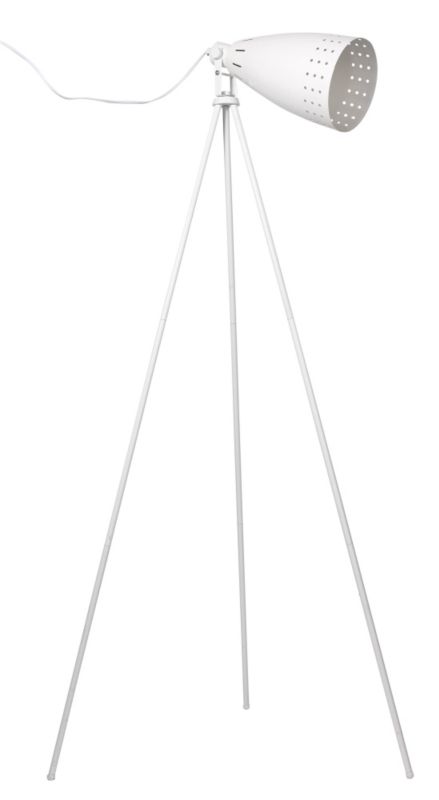 Colours Titan White Metal Floor Lamp