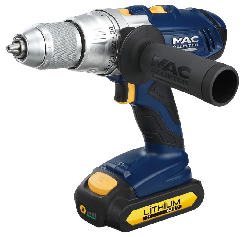Alternative image for Mac Allister 18V Li Combi Drill with Battery (Power Surge)