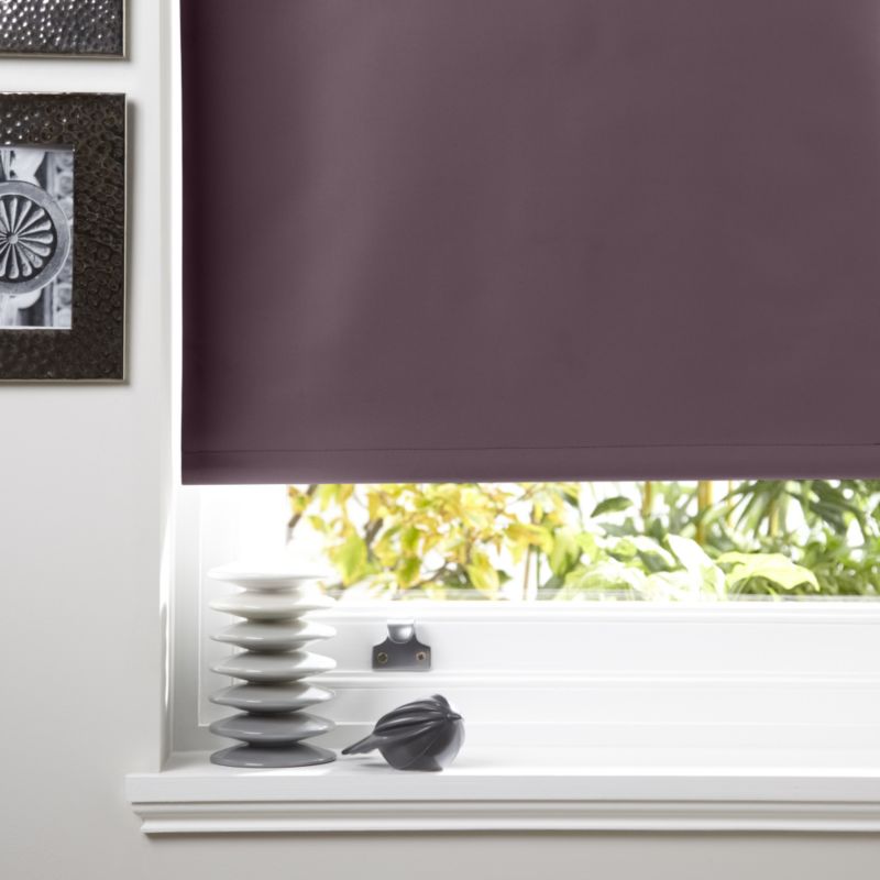 Colours Kona Black Out Blueberry Roller Blind (60x160cm)