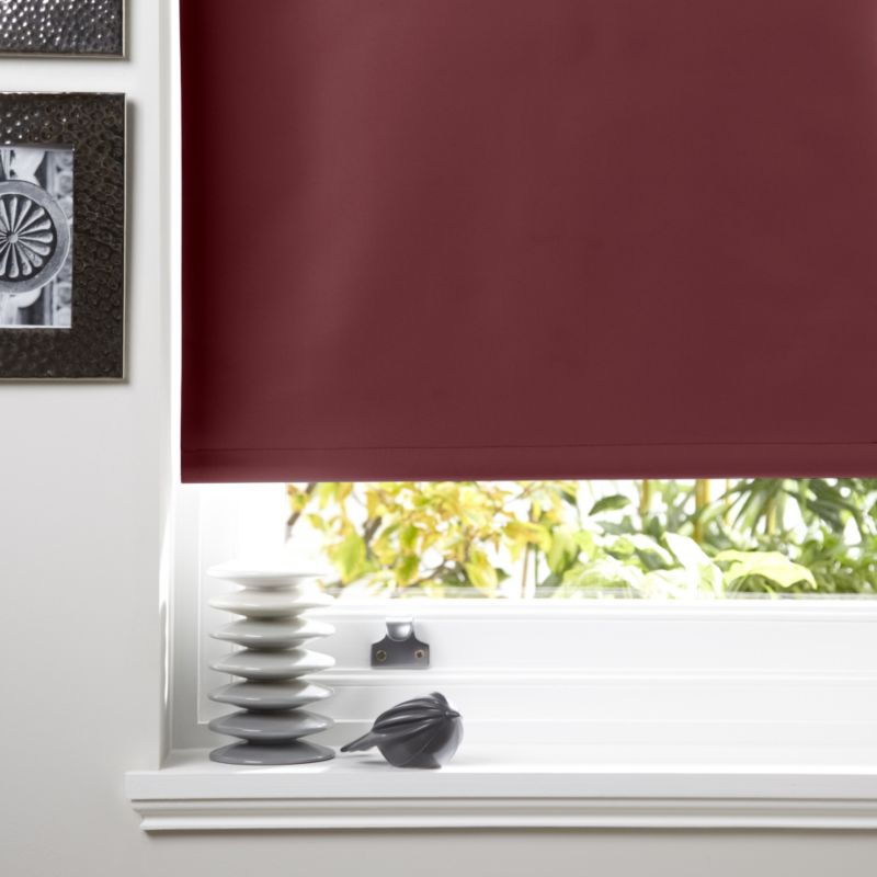 Colours Kona Black Out Red Roller Blind (90x160cm)
