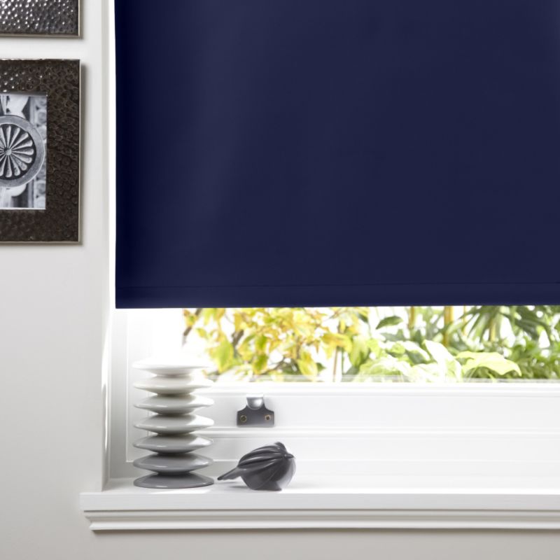 Colours Kona Black Out Navy Roller Blind (60x160cm)