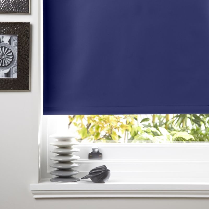 Kona Black Out Roller Blind in Navy Blue