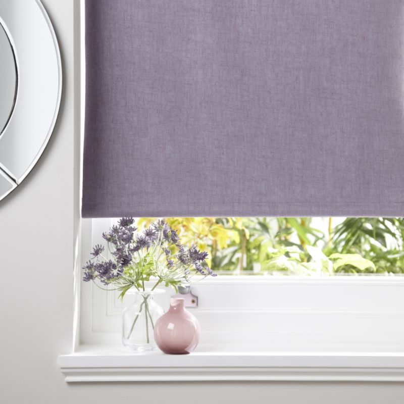 Colours Taku Black Out Linen Effect Roller Blind in