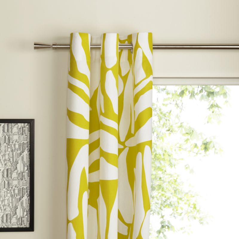 Colours Eyelet Lined Bright Skin Print Curtains in