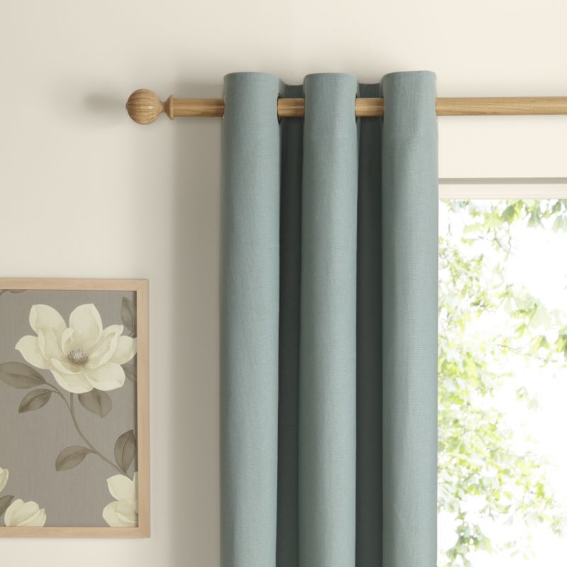 Salla Eyelet Lined Woven Cotton Curtains in