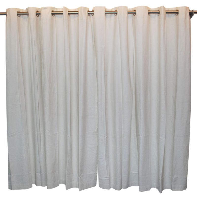 Zen Ecru Eyelet Curtains, 117×137cm