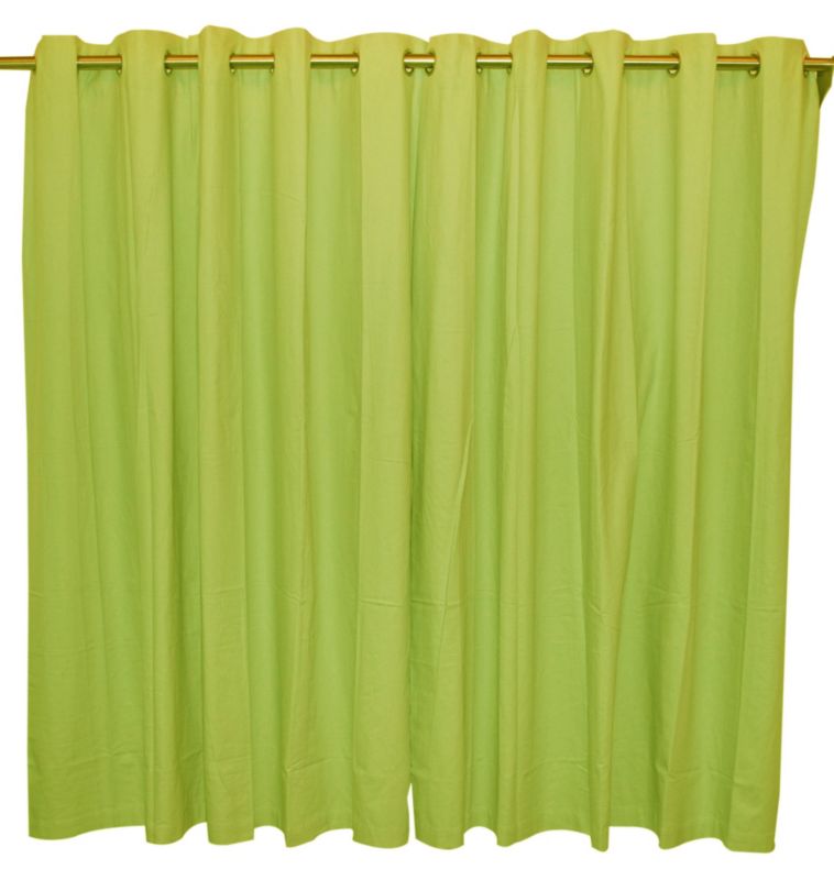 Colours Zen Chlorophyll Eyelet Curtains,