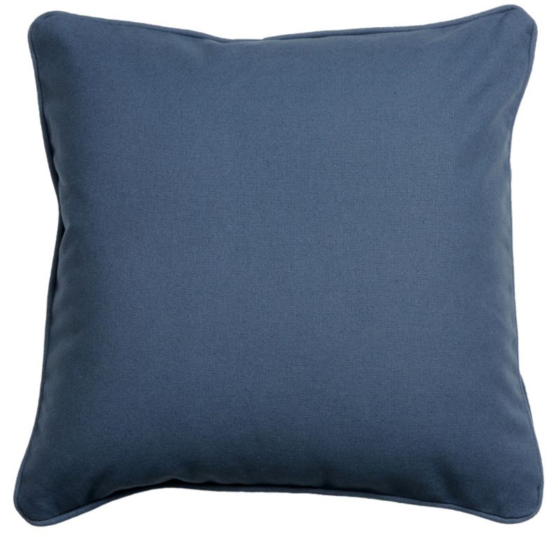 Colours Zen Denim Piped Cotton Cushion