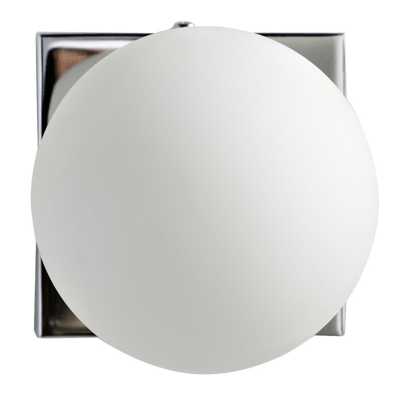 Boswell 1 Light White Bubble Bathroom Light