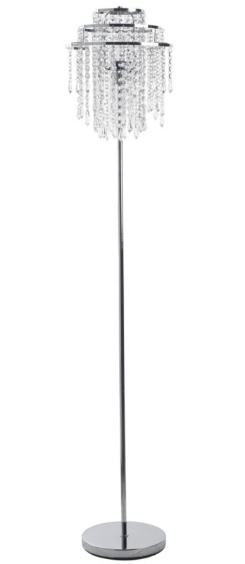 Constella Tiered Glass Jewelled Floor Lamp