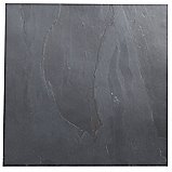 Colours Excellence Pack of 5 Black Slate Wall & Floor Tiles (L)300 x (W)300mm