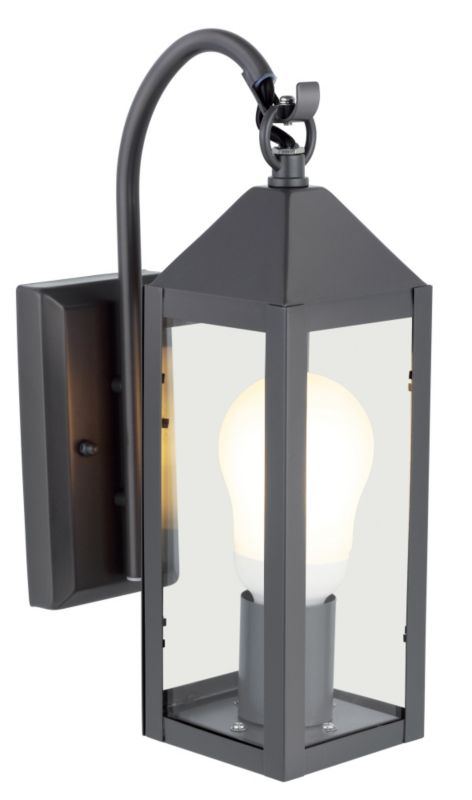 Blooma Capella Outdoor Wall Light in Charcoal