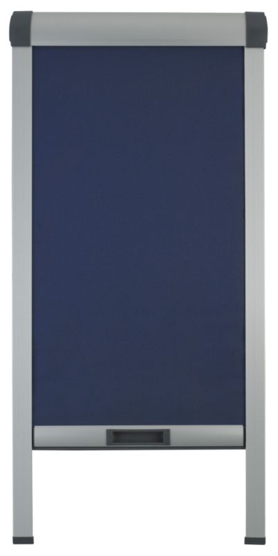 GEOM Blue Roller Blind Blue, (H)78 (W)54cm