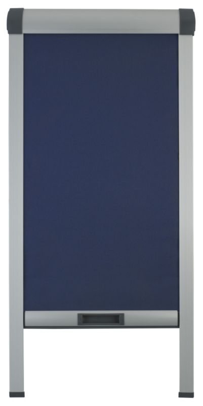 GEOM Blue Roller Blind Blue, (H)98 (W)74cm